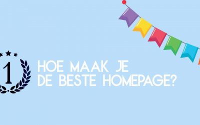 De beste homepage voor jouw website maken