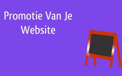 Promotie van je website